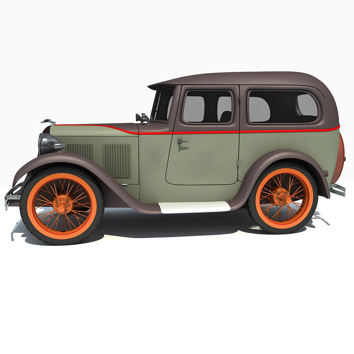 WWII Austin Vehicle 3D model_5