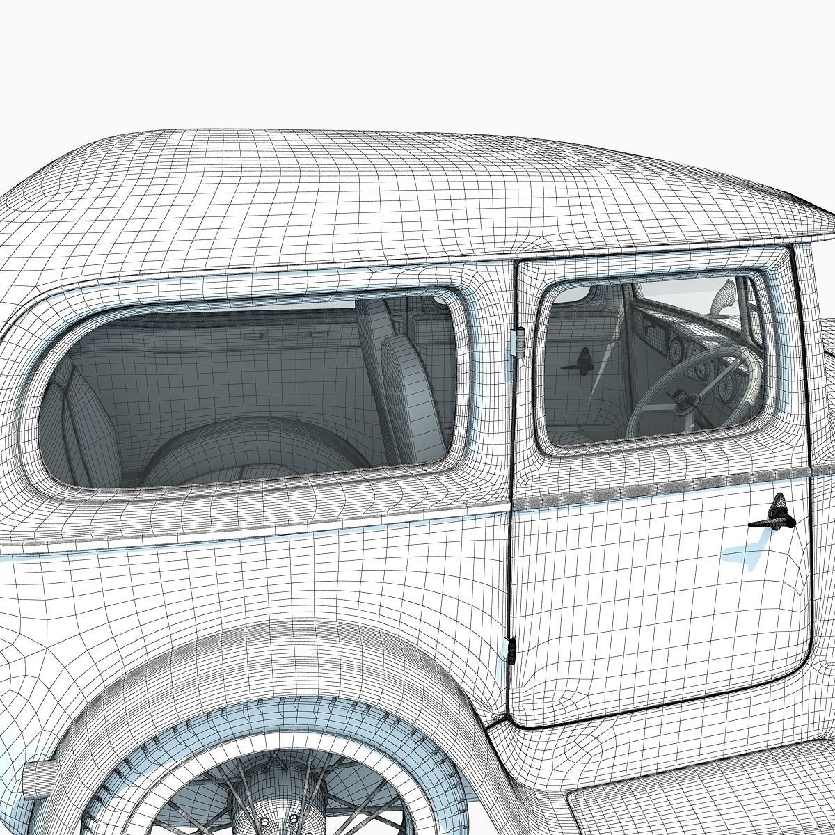 WWII Austin Vehicle 3D model_20