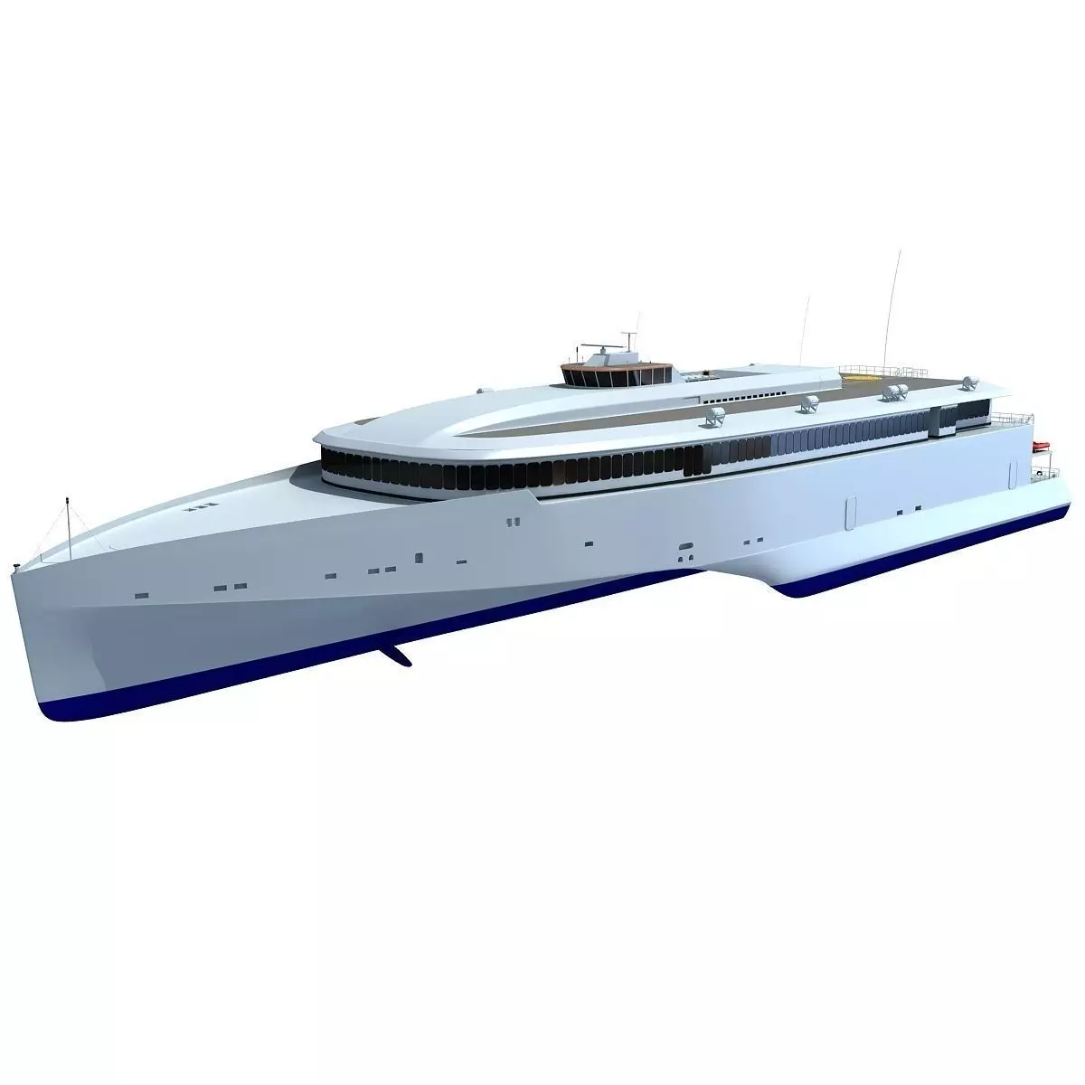 Austal Super Fast Yacht 3D model_0