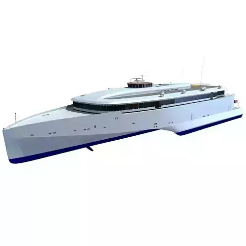 Austal Super Fast Yacht 3D model
