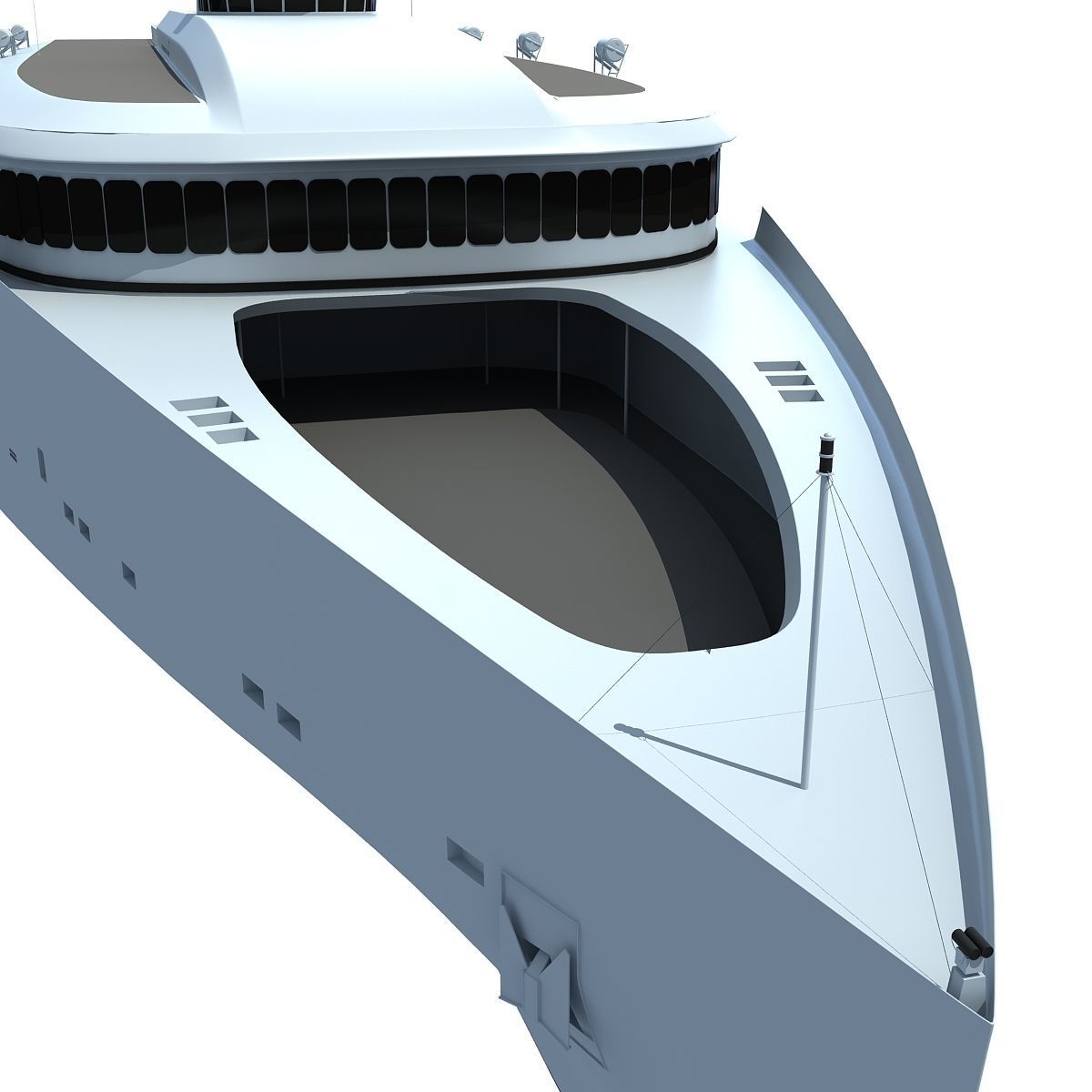 Austal Super Fast Yacht 3D model_15