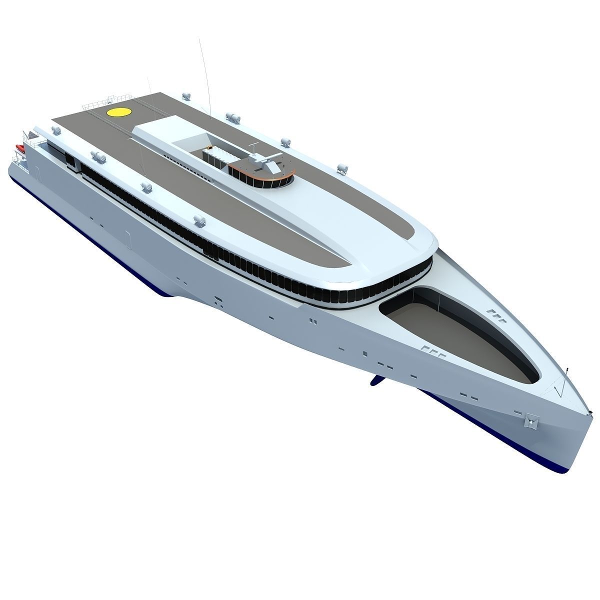 Austal Super Fast Yacht 3D model_6