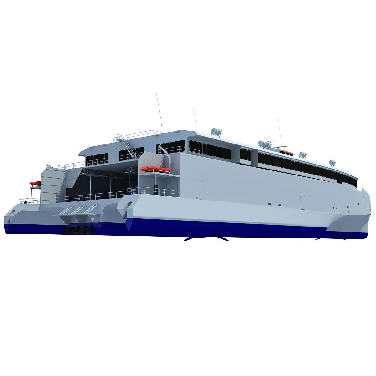 Austal Super Fast Yacht 3D model_3
