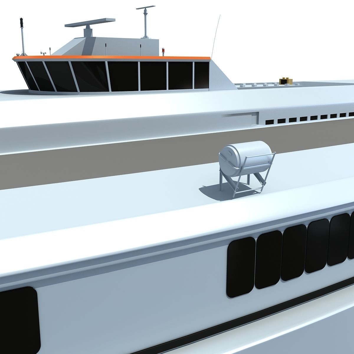 Austal Super Fast Yacht 3D model_11