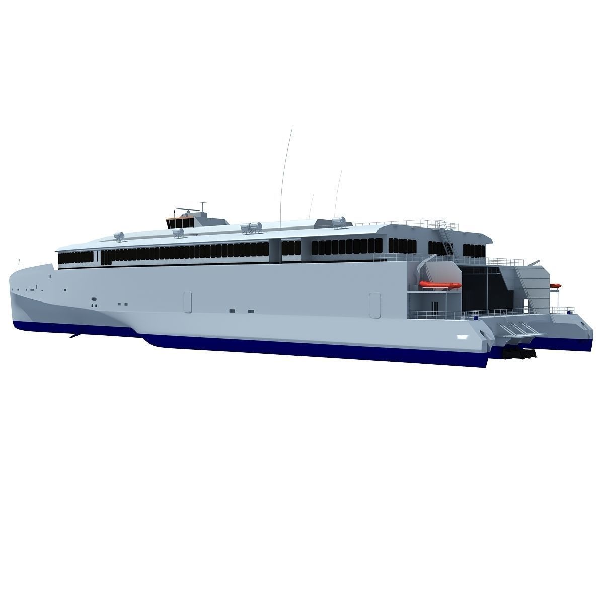 Austal Super Fast Yacht 3D model_2
