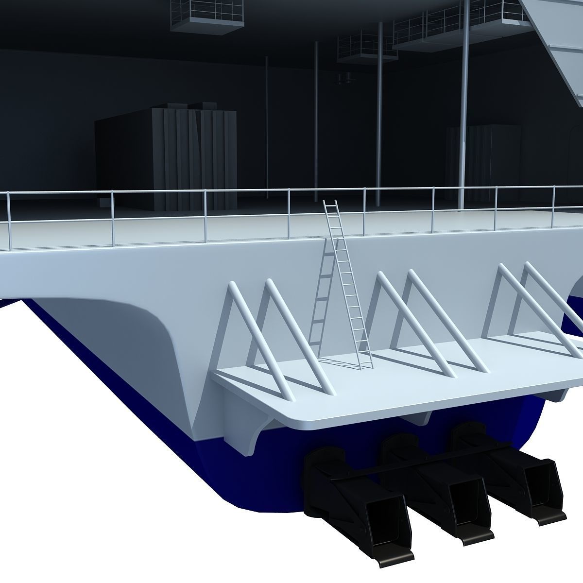 Austal Super Fast Yacht 3D model_10