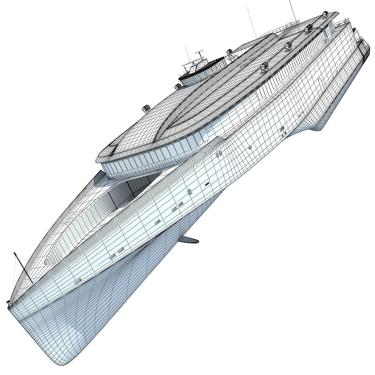 Austal Super Fast Yacht 3D model_16