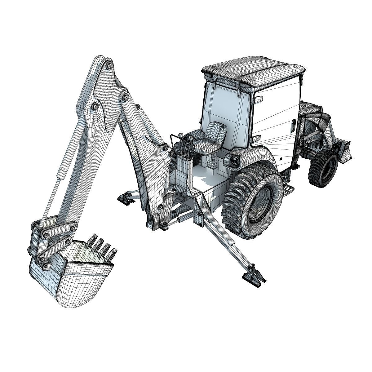 Agriculture Truck 3D model_17