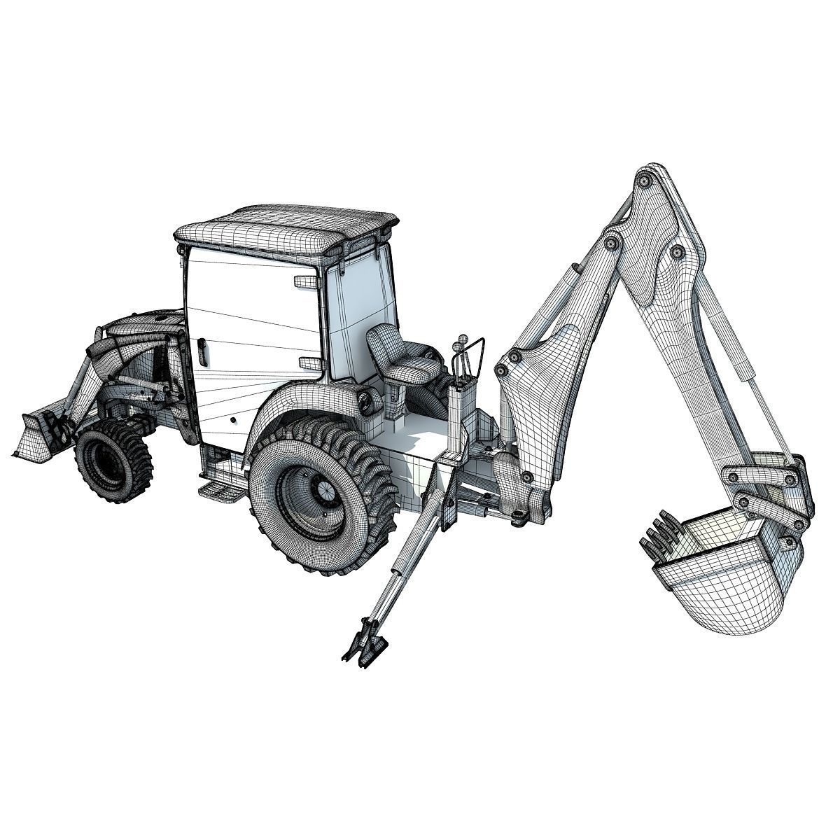 Agriculture Truck 3D model_16