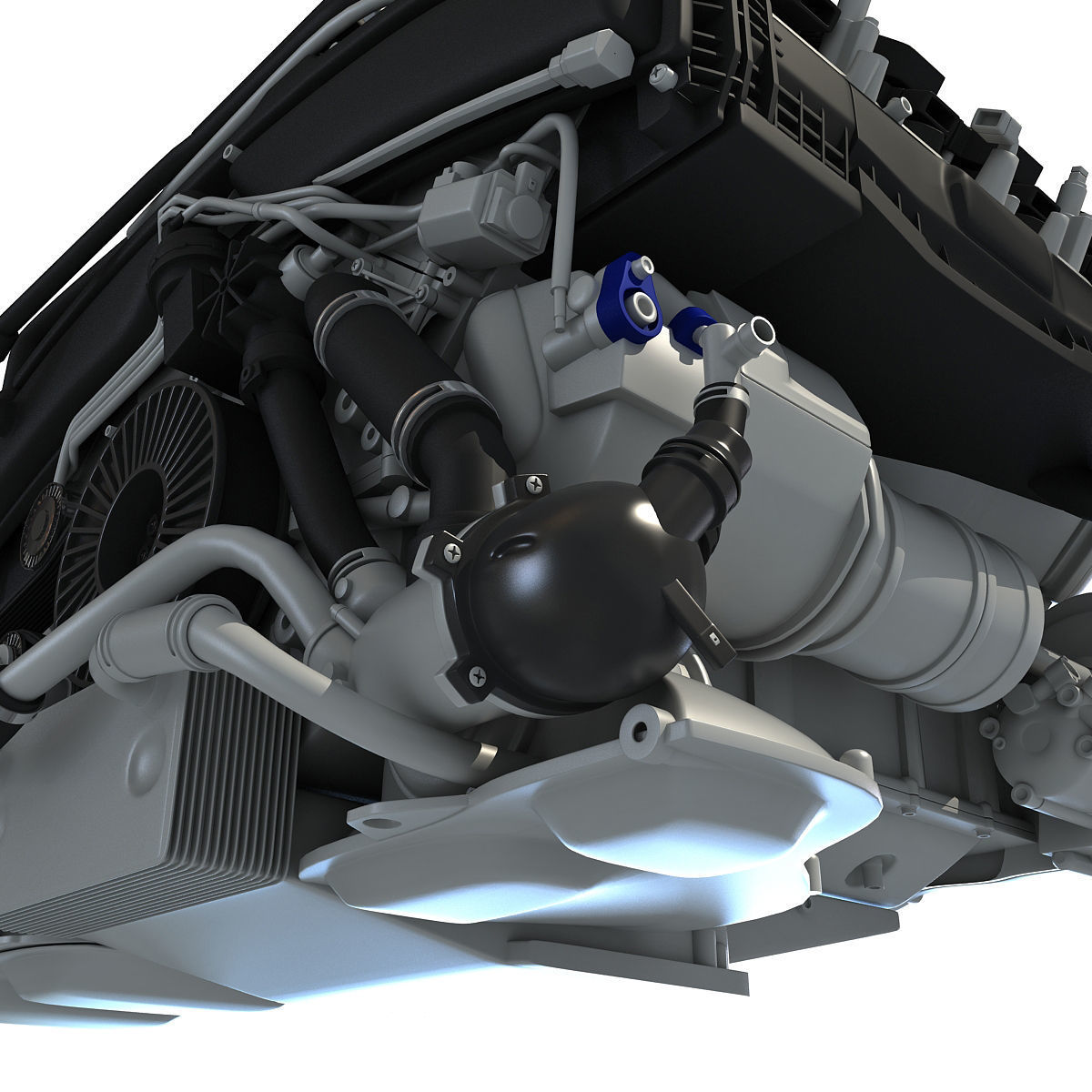 Audi Engine 3D model_8