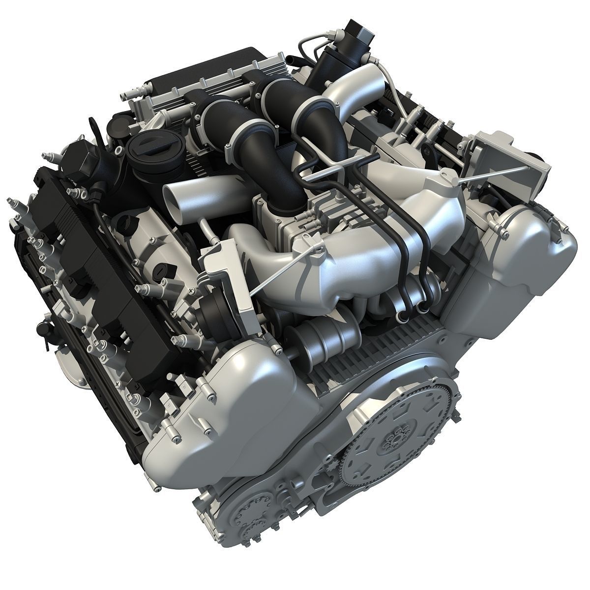 Audi Engine 3D model_7