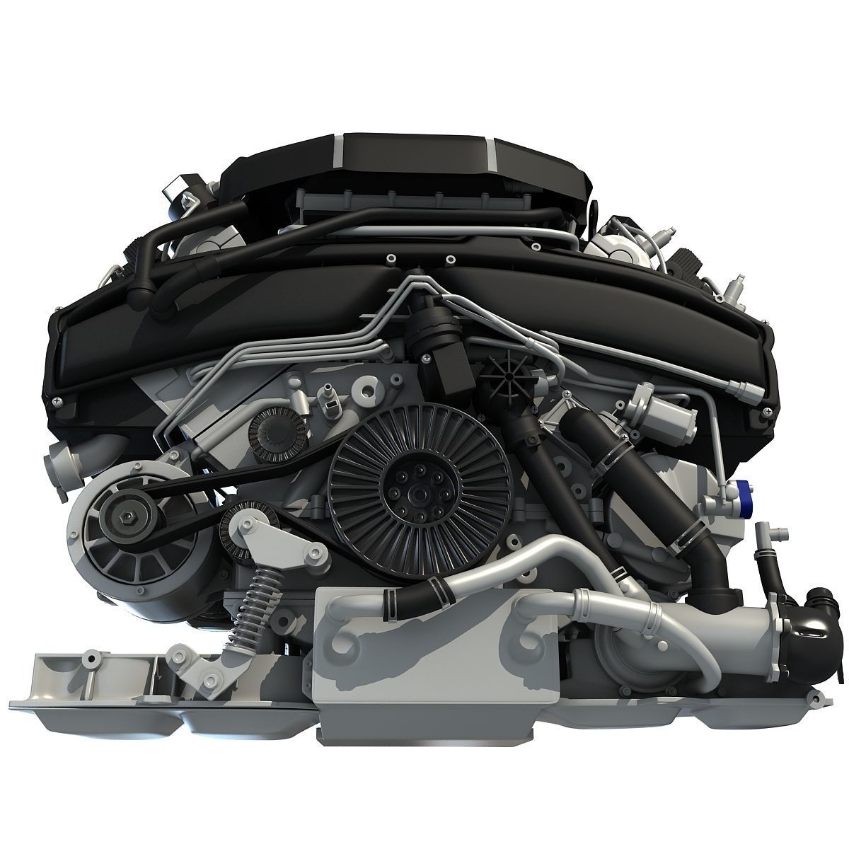 Audi Engine 3D model_2