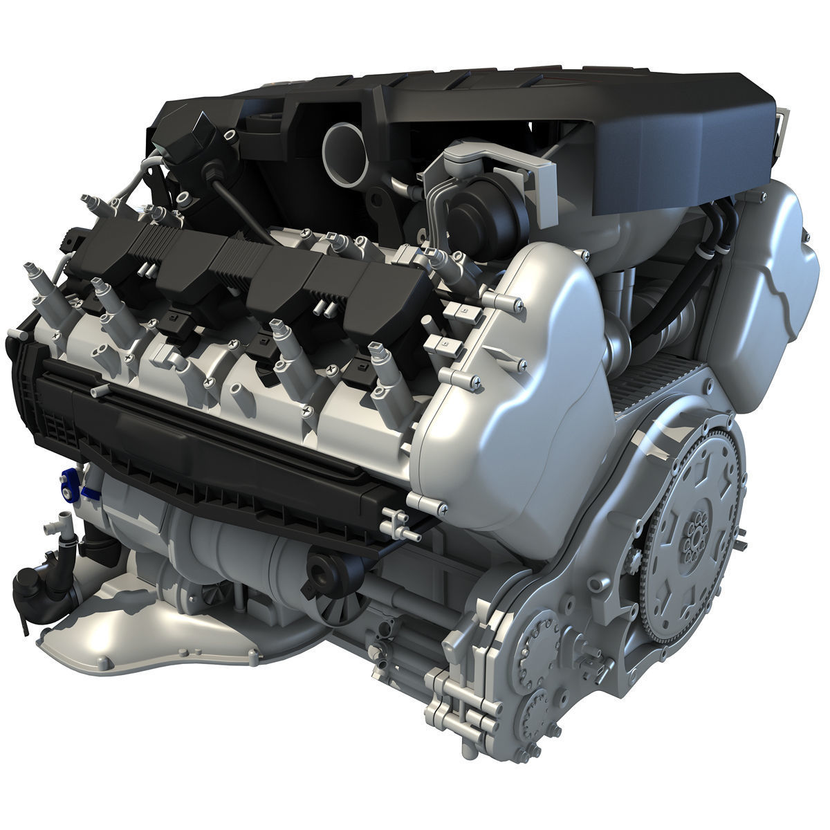 Audi Engine 3D model_4