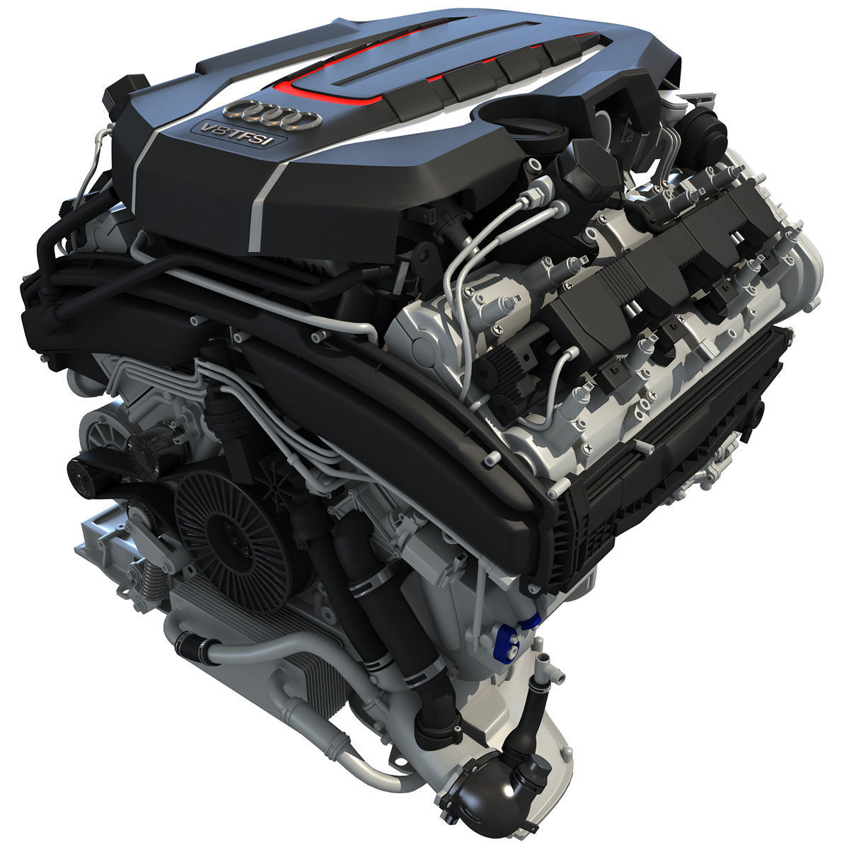 Audi Engine 3D model_1