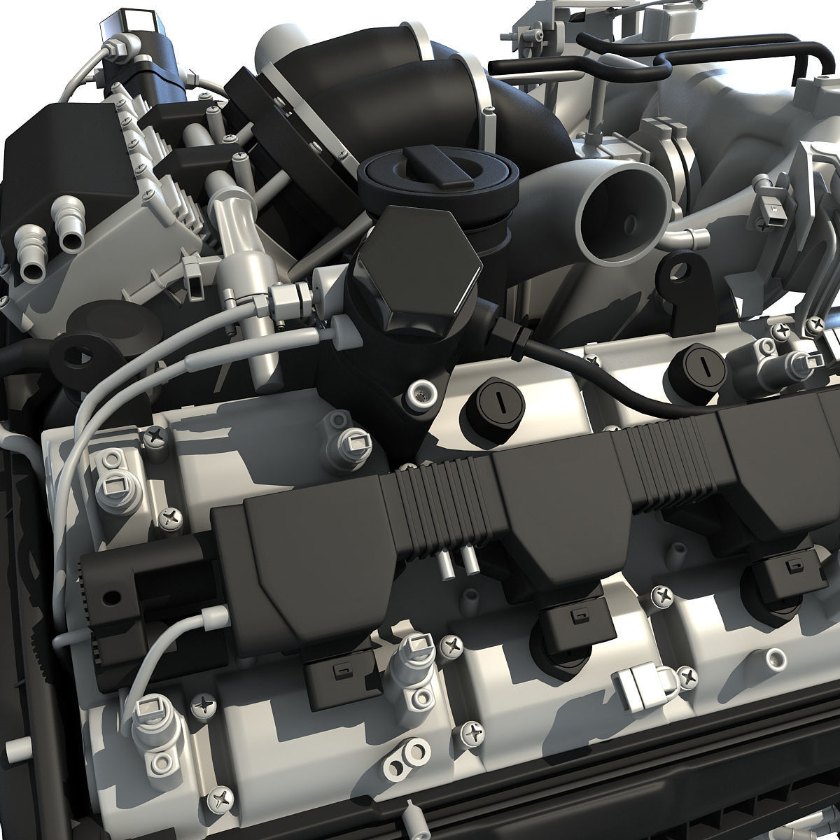 Audi Engine 3D model_11