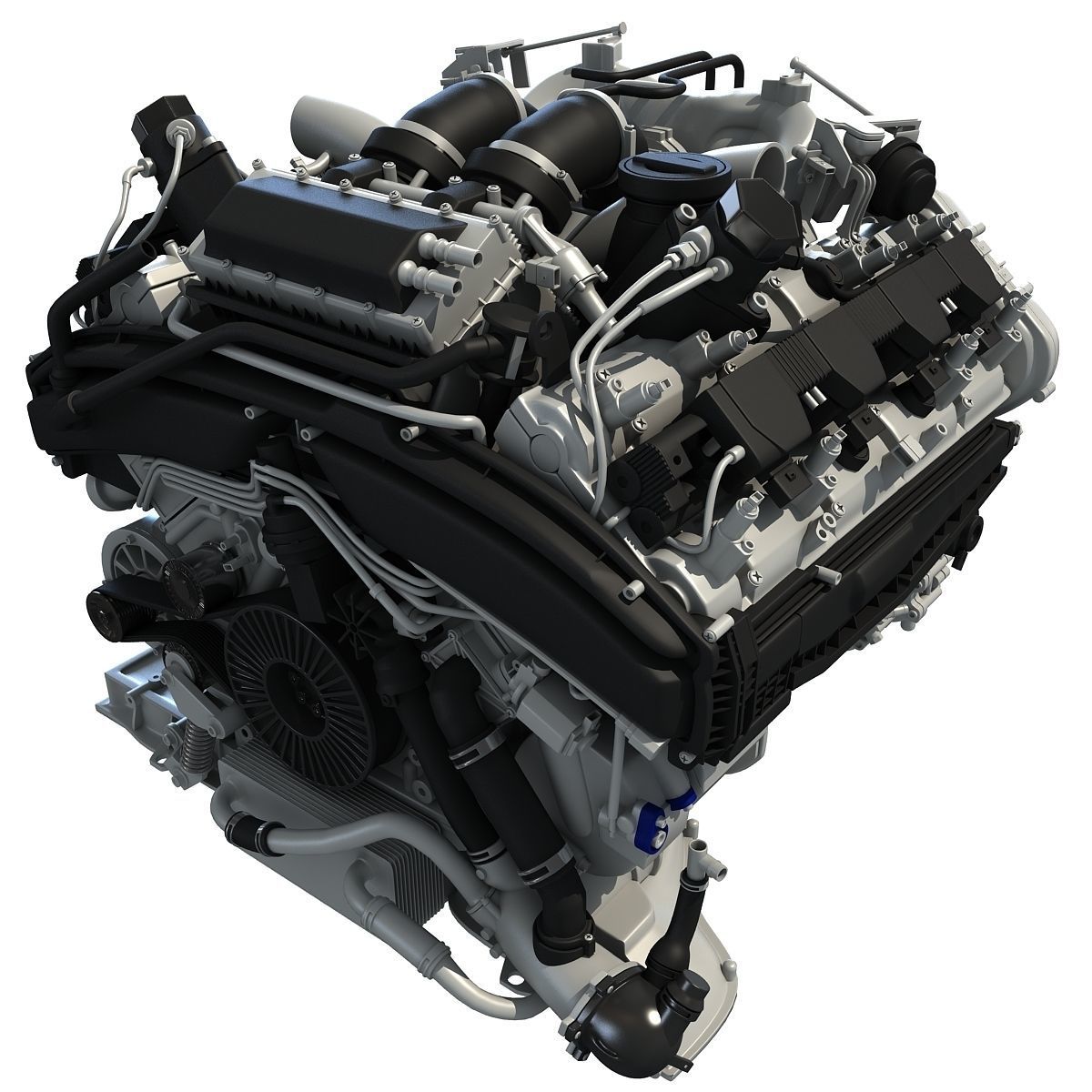 Audi Engine 3D model_6
