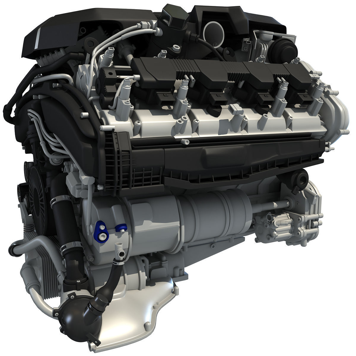 Audi Engine 3D model_5