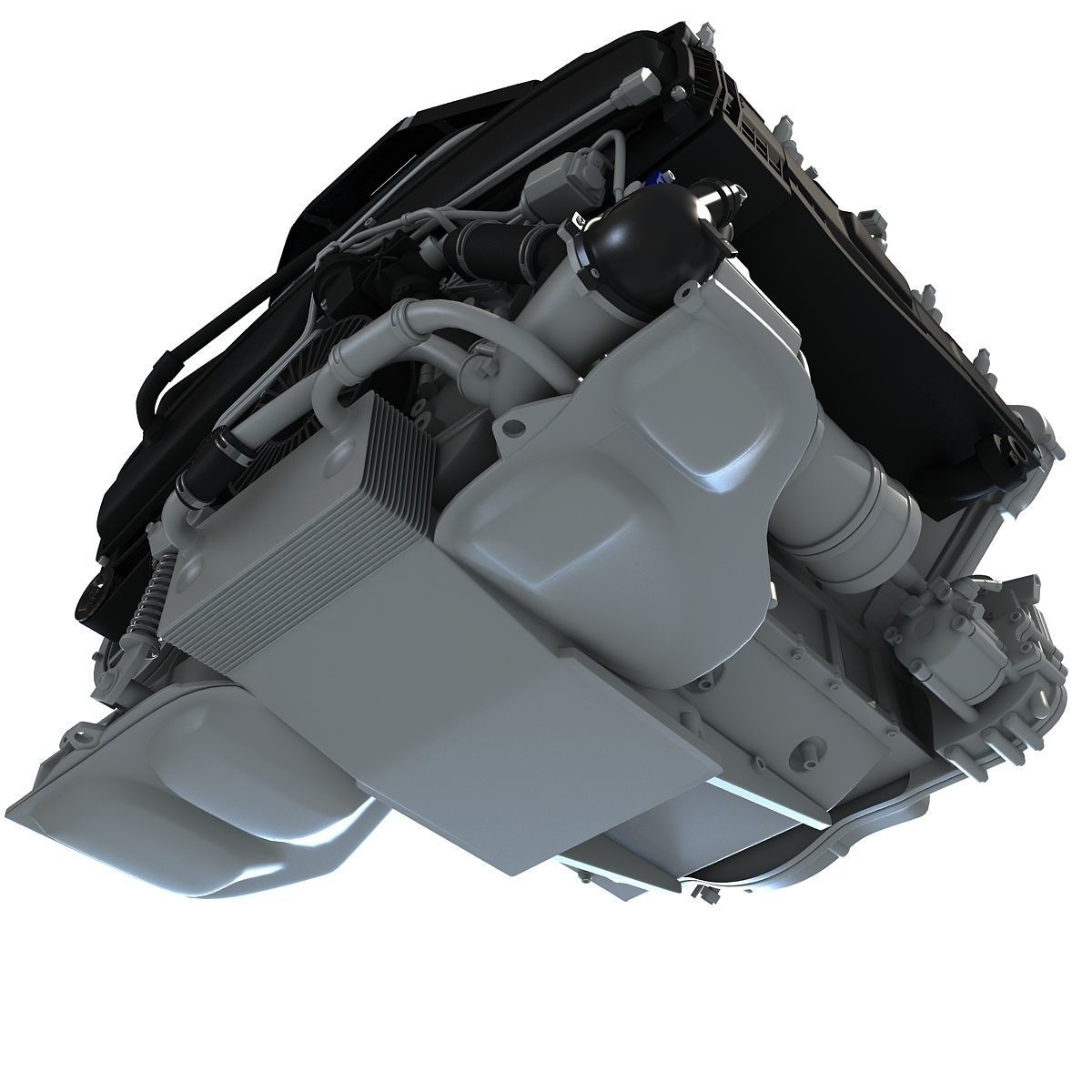 Audi Engine 3D model_9