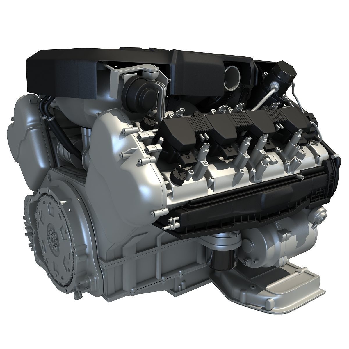 Audi Engine 3D model_3