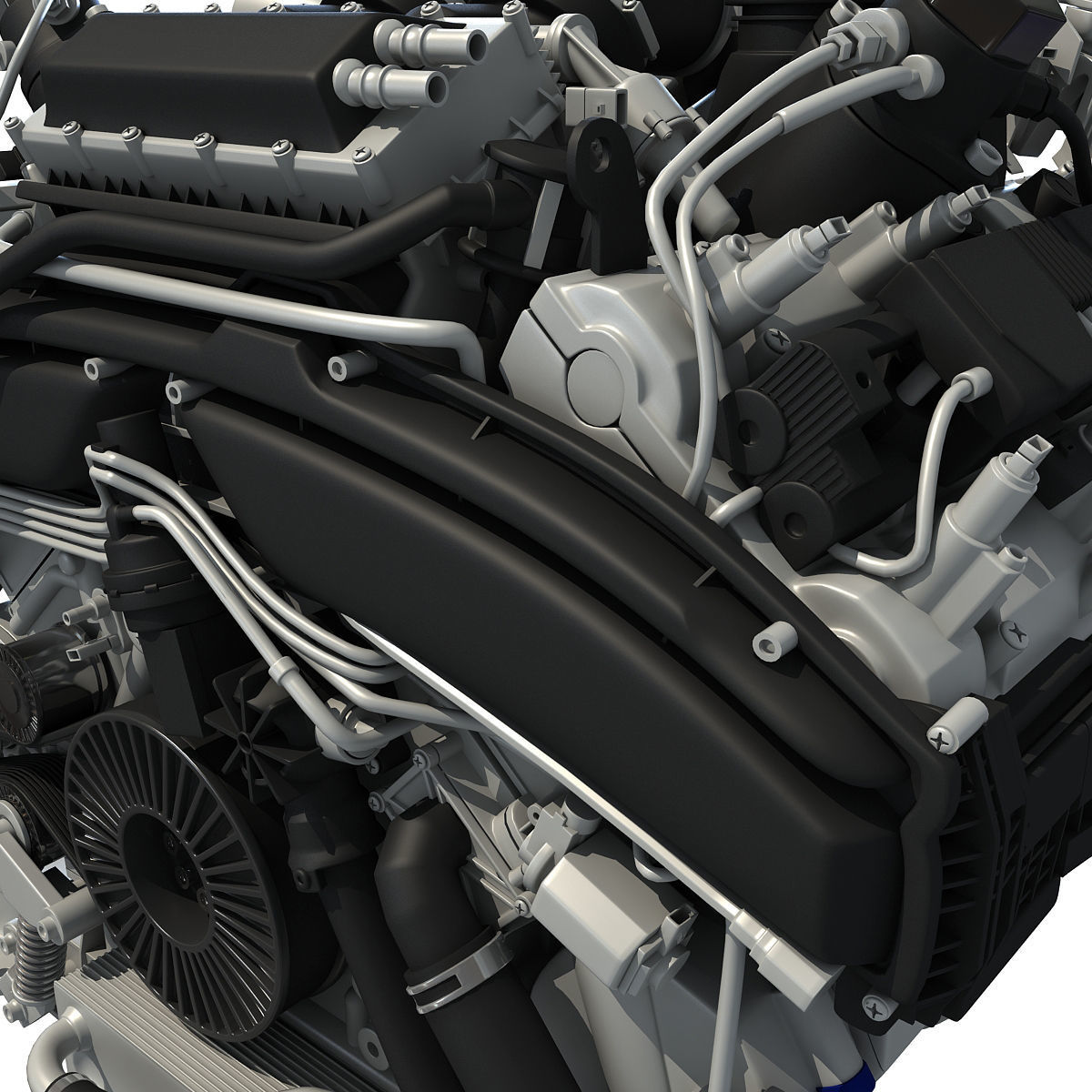Audi Engine 3D model_12