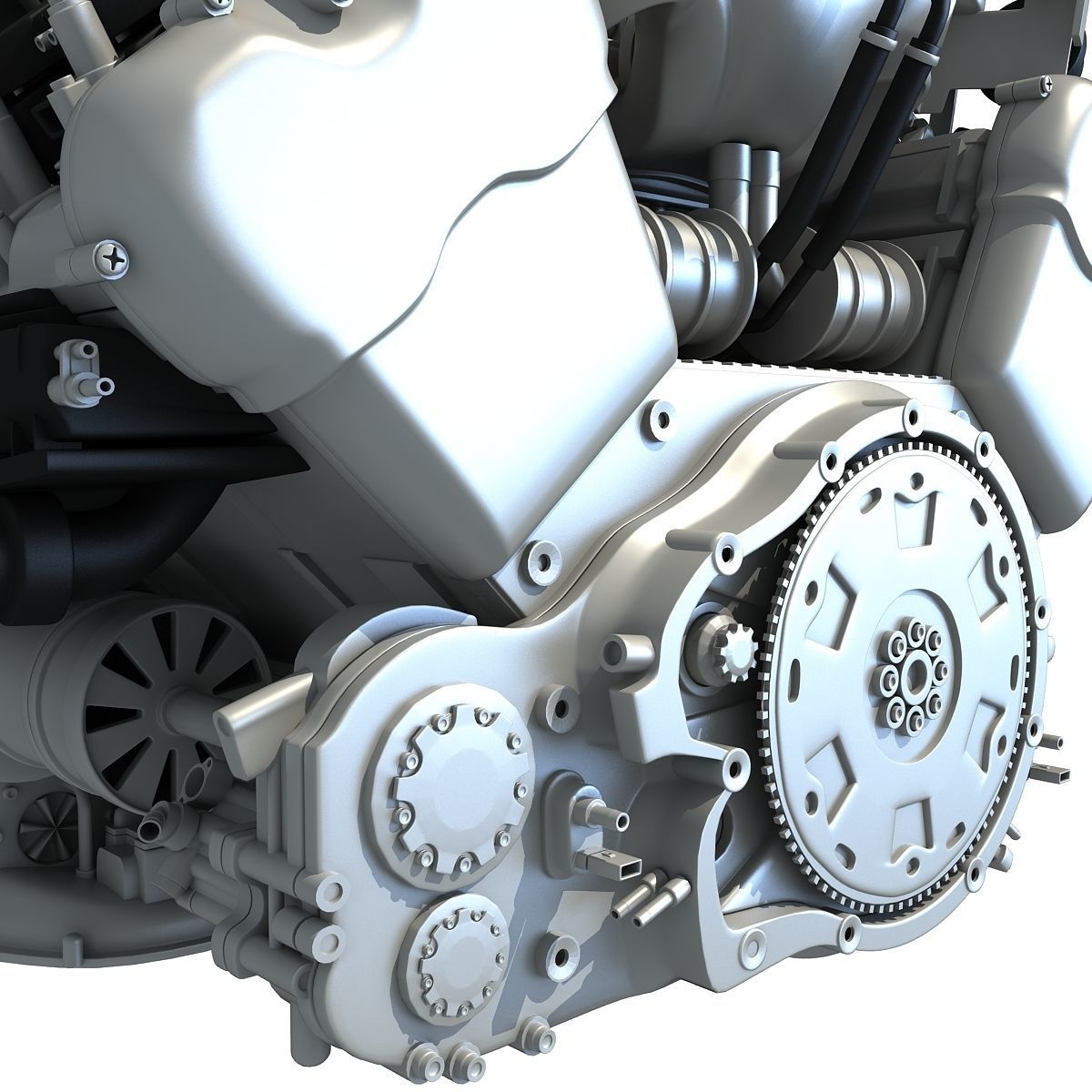 Audi Engine 3D model_10