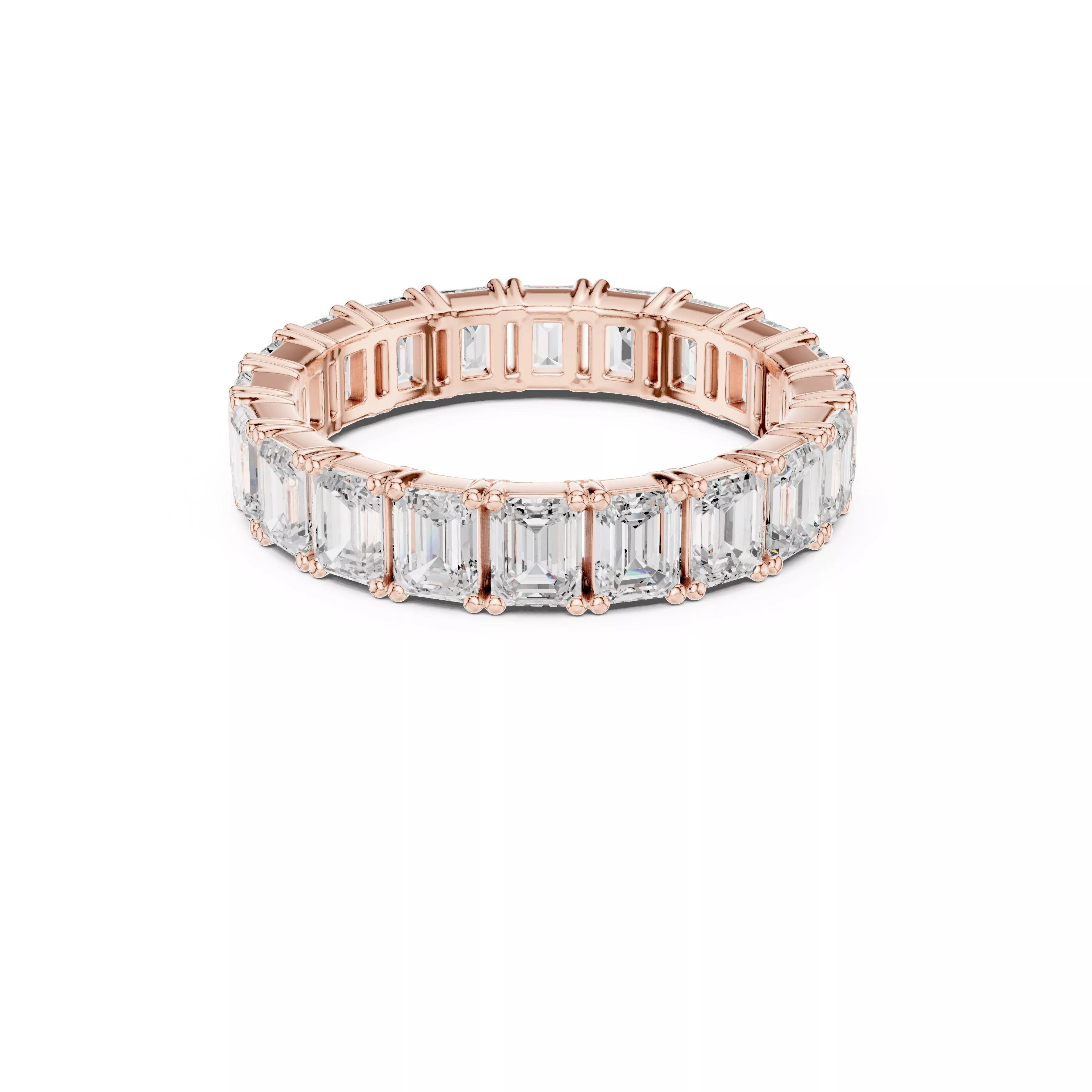 Fine Jewellery Diamond Ring Gold Band STL 3DM S6950 3D print model