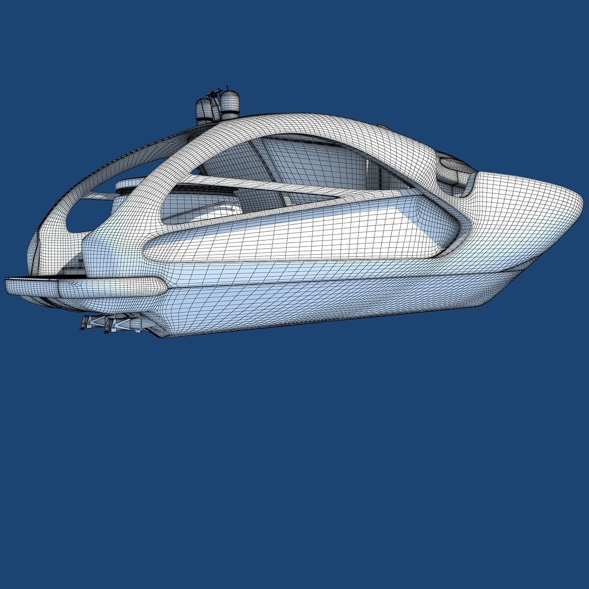 Luxury Sport Yacht 3D model_19