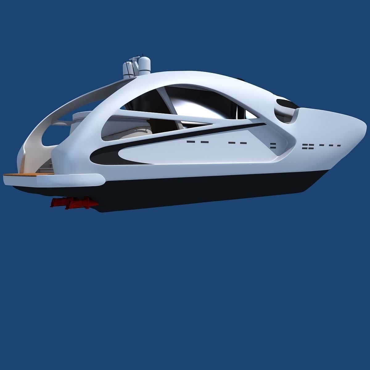 Luxury Sport Yacht 3D model_8