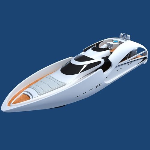 Luxury Sport Yacht 3D model