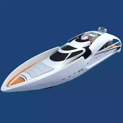 Luxury Sport Yacht 3D model