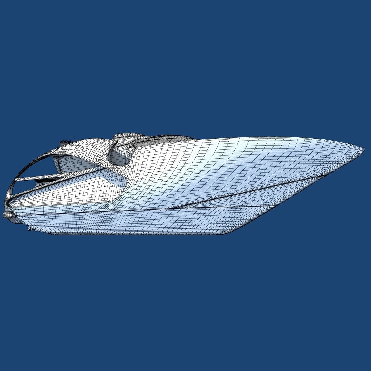 Luxury Sport Yacht 3D model_16