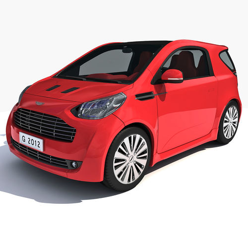 Red Aston Martin Cygnet Vehicle 3D model