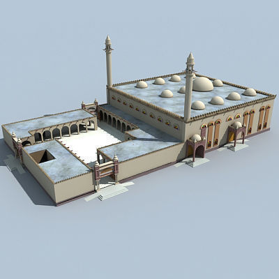 Arabic Mosque Building 3D model