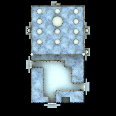 Arabic Mosque Building 3D model_14