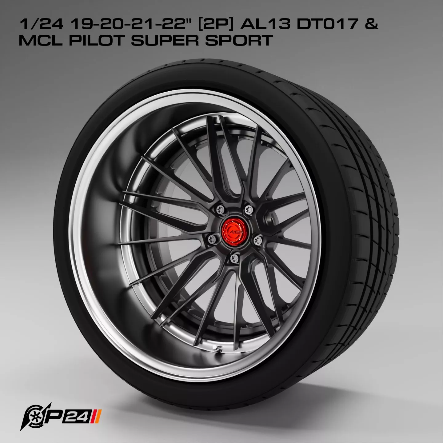 1-24th 19-20-21-22 inches 2P AL13 DT017 and MCL Pilot Super S... 3D print model