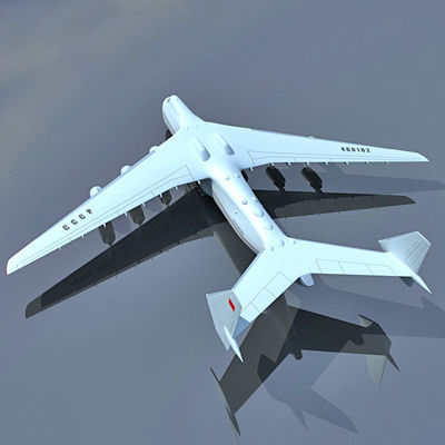 Antonov Jet and Bomber Models 3D model_9