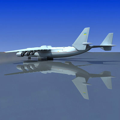 Antonov Jet and Bomber Models 3D model_7