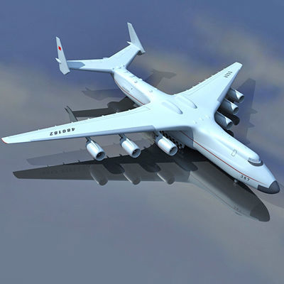 Antonov Jet and Bomber Models 3D model_14