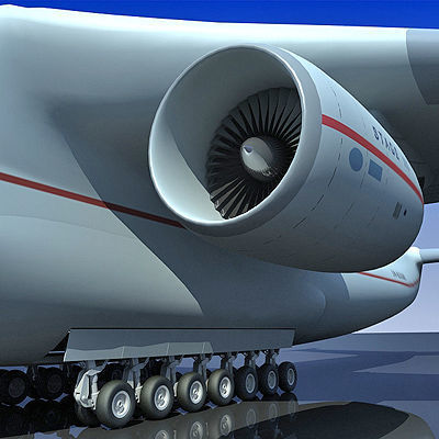 Antonov Jet and Bomber Models 3D model_23