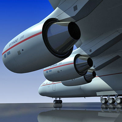 Antonov Jet and Bomber Models 3D model_18
