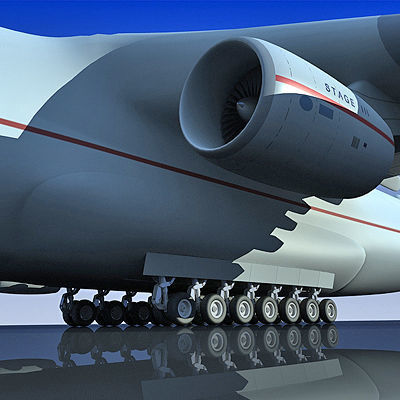 Antonov Jet and Bomber Models 3D model_56
