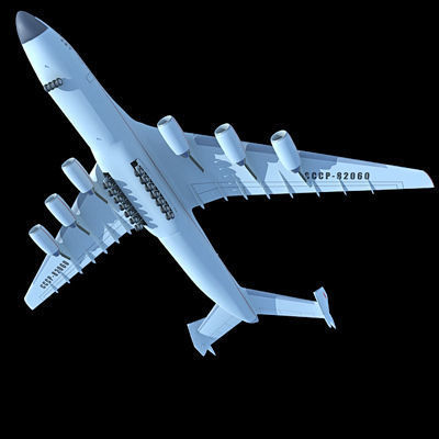 Antonov Jet and Bomber Models 3D model_6