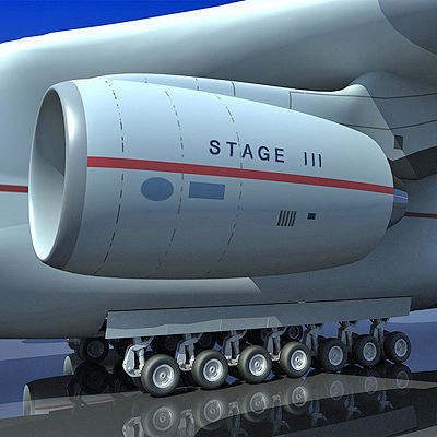 Antonov Jet and Bomber Models 3D model_44