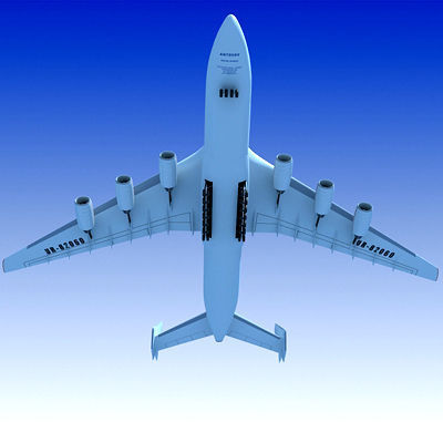 Antonov Jet and Bomber Models 3D model_12