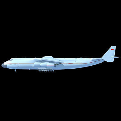 Antonov Jet and Bomber Models 3D model_10