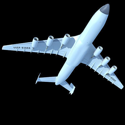 Antonov Jet and Bomber Models 3D model_11