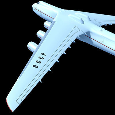 Antonov Jet and Bomber Models 3D model_28