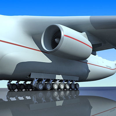 Antonov Jet and Bomber Models 3D model_54