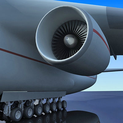 Antonov Jet and Bomber Models 3D model_31