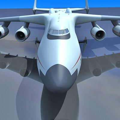 Antonov Jet and Bomber Models 3D model_63